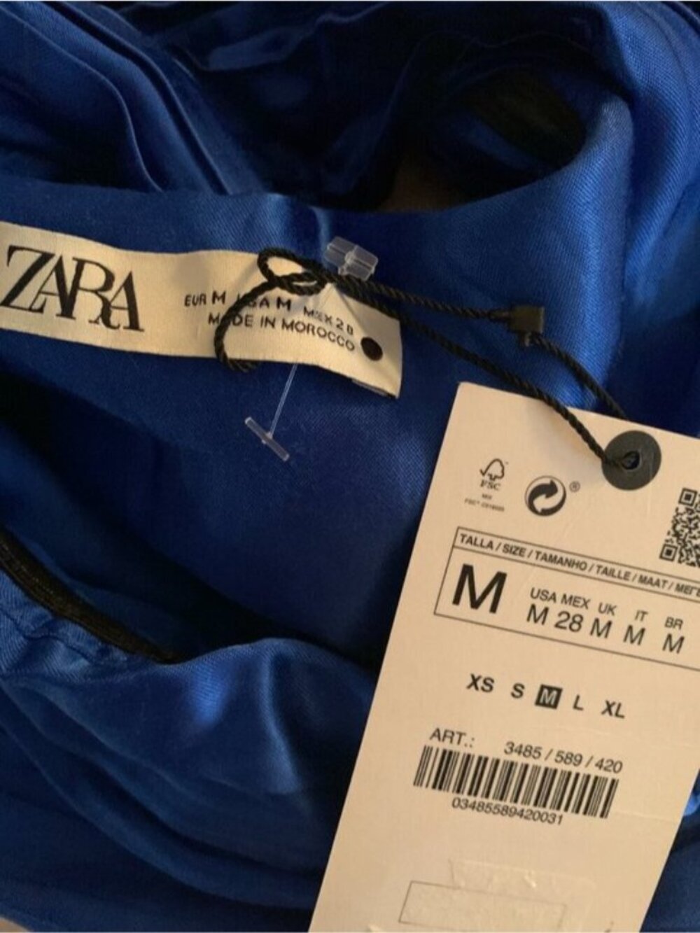NWT Zara Satin Halter Crop Top - Picture 7 of 9